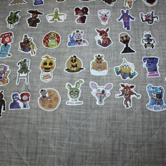 Lot of 50 Glossy Five Nights At Freddy's  Stickers - Picture 5 of 5